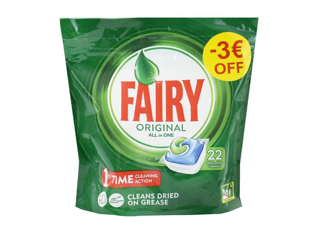 Fairy Original All in One Dishwasher Tablets 22 Pieces