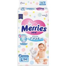 Merries diapers L 54 (9~14)