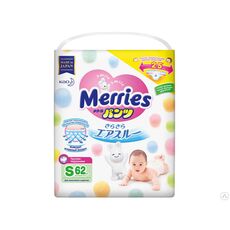 Merries Diapers Pants Type S62 pcs. (4/8kg)