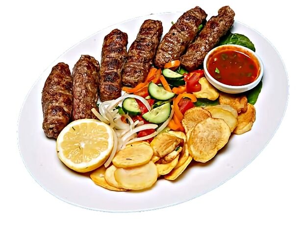 Lulya kebab from lamb