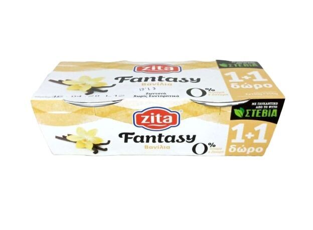 Zita Fantasy Vanilla 0% Fat 2x150 gr.