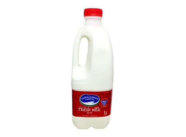 Charalambides Whole Milk 3% Fat 1.5L