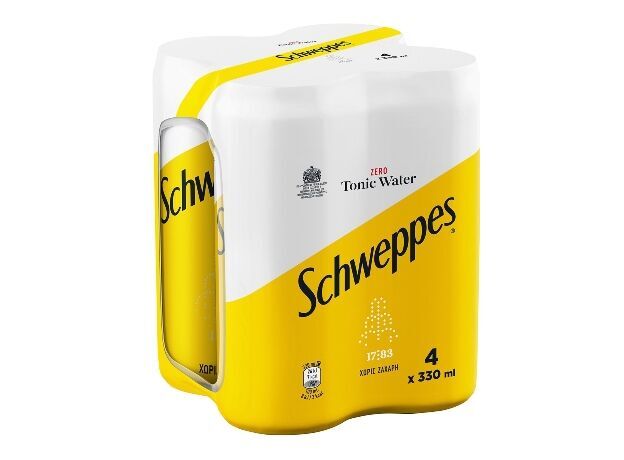 Schweppes Zero Tonic Water 4x330ml