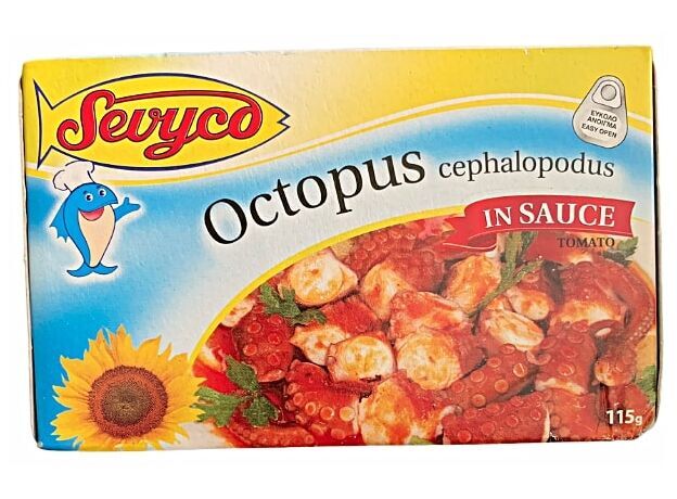 Octopus in sauce tomato