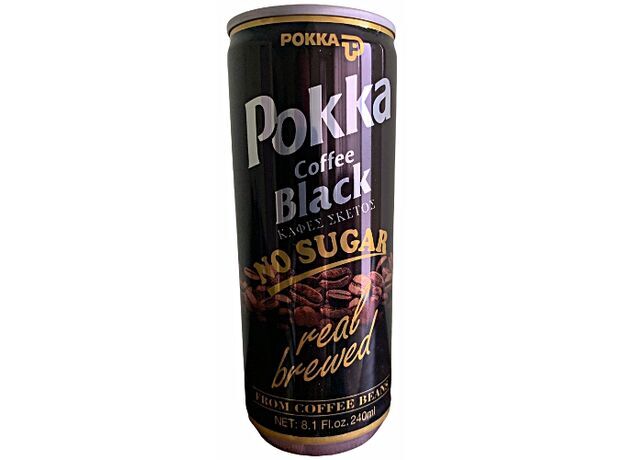 Pokka Black Coffee no sugar 240ml