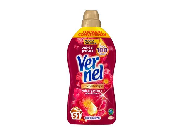 Vernel Red Rose Concentrated Fabric Softener 52 Washes 1300 ml