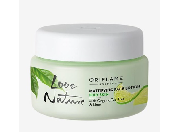 Love Nature Organic Tea Tree Lime Mattifying Fluid Face Cream